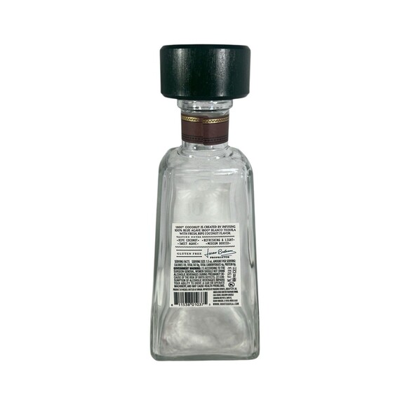 1800 Coconut Tequila Glass Bottle 750 mL Empty Liquor Bottle - Picture 7 of 10